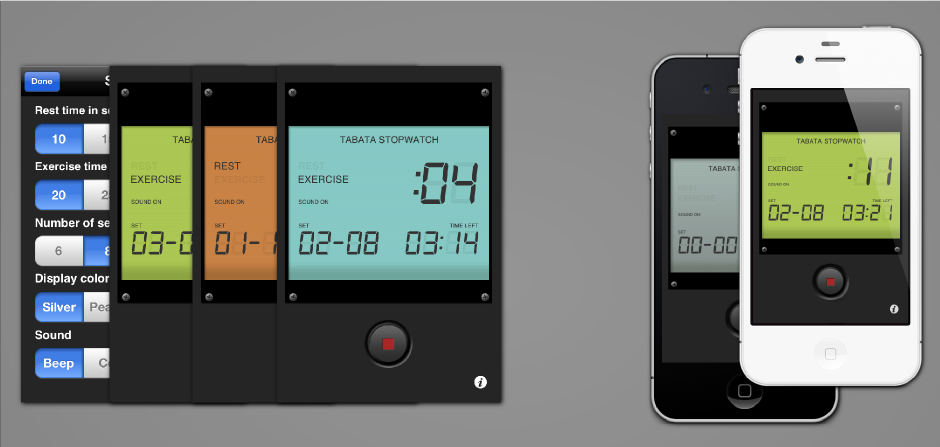 Tabata Stopwatch for iPhone Screenshots